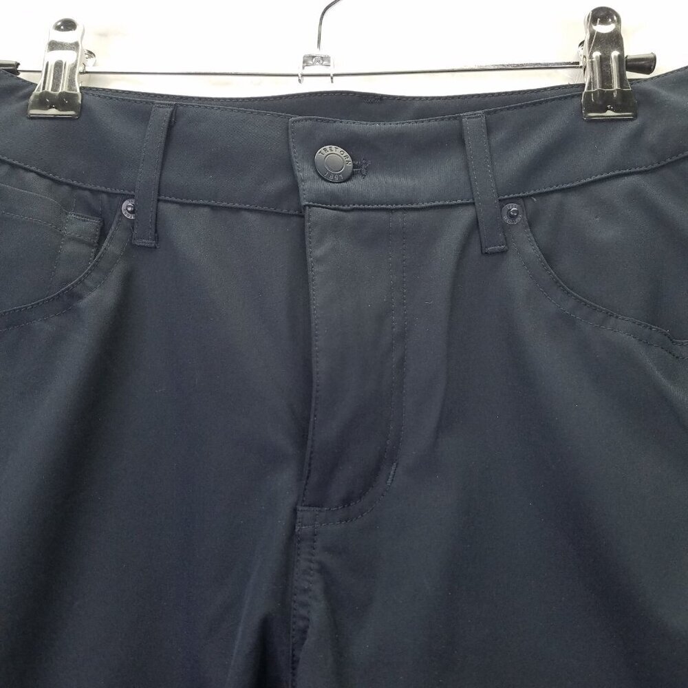 Tretorn Cropped Cuffed Pants Women's 4 Lightweight Pedal Pushers Golf Black NEW - Picture 3 of 16